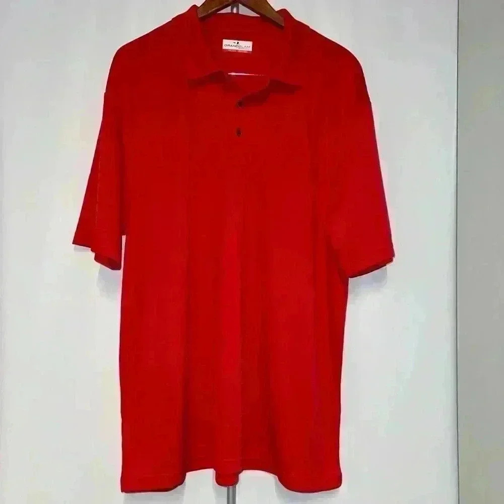 Grand Slam Men’s Polo Shirt Red XXL Performance